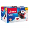 Vileda Turbo Paspas Seti – 360° Döner Temizlik Kovası, Mikrofiber Mop, Kolay Sıkma Sistemi