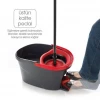 Vileda Turbo Paspas Seti – 360° Döner Temizlik Kovası, Mikrofiber Mop, Kolay Sıkma Sistemi
