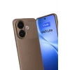 Vivo V60 Lite Auto Focus Karbon Kapak - Kahverengi