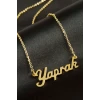 Yaprak isimli kolye (Kişiye Özel)