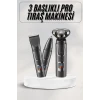 Yüksek Performanslı 3 Başlıklı Profesyonel Şarjlı Islak ve Kuru Kullanıma Uygun
