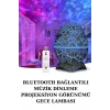 Yumurta Şeklinde Su Dalgalı Bluetooth Speaker Lamba Renkli Şarjlı