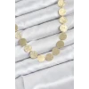 ietaks™ Yuvarlak Plaka Model Gold Renk Kadın Kolye