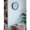 Zentime 36 Cm Mor Dekoratif Duvar Saati