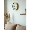 Zentime 36 Cm Sarı Dekoratif Duvar Saati