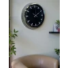 Zentime 40 Cm Krom Şık Duvar Saati