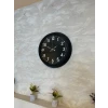 Zentime 40 Cm Siyah Şık Duvar Saati