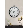 Zentime 40 Cm Siyah Şık Duvar Saati
