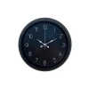 Zentime Classic Black Zarif 40 cm Metal Duvar Saati
