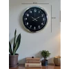 Zentime Klasik 40 Cm Krom Şık Metal Duvar Saati