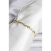 ietaks™ Zikzak Model Pirinç Gold Renk Bileklik