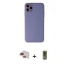 ieg™ iPhone 11 Pro Max Kılıf Yadigar Klasik - Siyah Joko Magic 5D Hayalet Cam + Pers Alüminyum Kamera Lens - KI