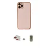 ieg™ iPhone 11 Pro Max Kılıf Yadigar Klasik - Siyah Joko Magic 5D Hayalet Cam + Pers Alüminyum Kamera Lens - KI