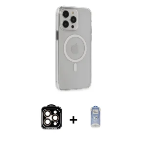 ieg™ iPhone 15 Pro Max Kılıf Kıvılcım Asil Özel Seri - Siyah Joko Magic 5D Cam + PVD Metal Kamera Lens - TU