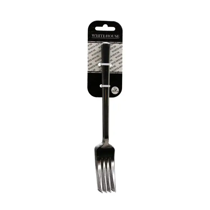 6 Parça Eko Çubuk Sade Metal Yemek Çatal 2mm