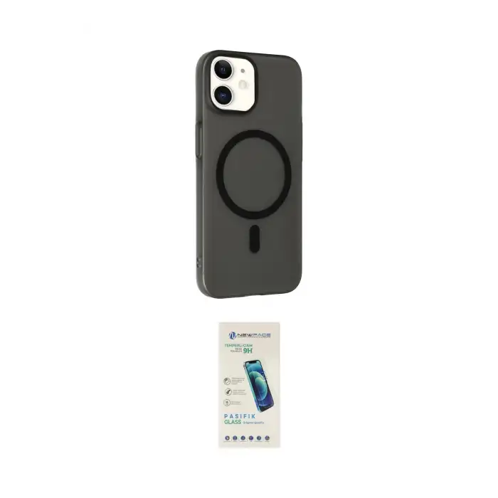 ieg™ iPhone 12 Kılıf Çekirdek Modern Prime - Şeffaf Pasifik Cam Ekran Koruyucu