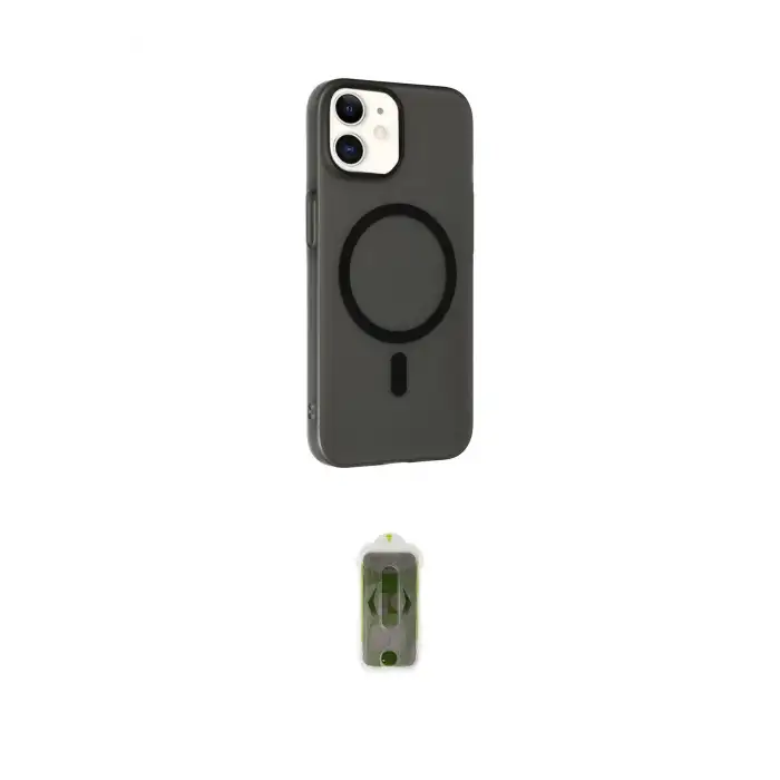 ieg™ iPhone 12 Kılıf Çekirdek Modern Prime - Siyah Joko Magic 5D Hayalet Cam