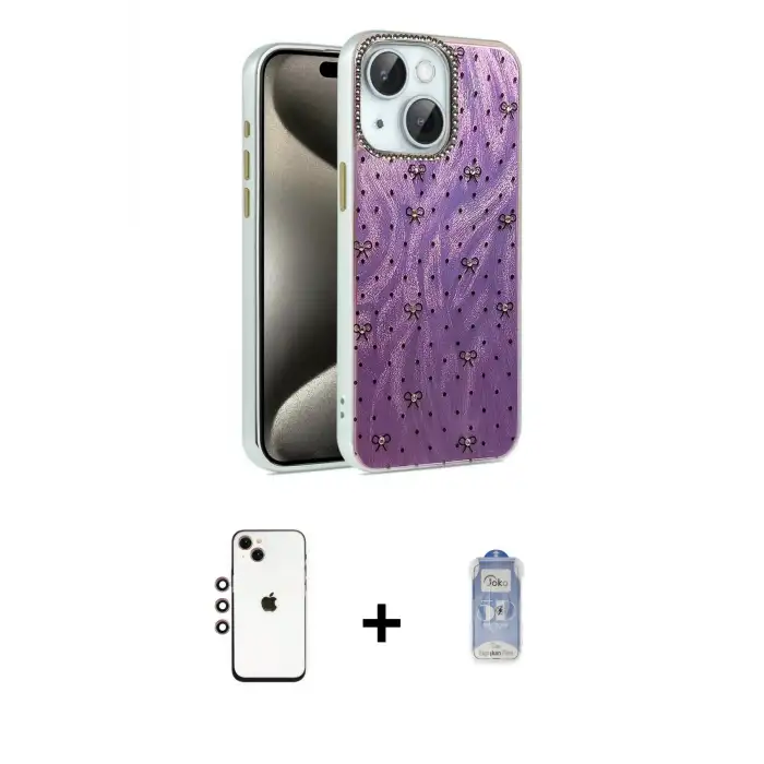 ieg™ iPhone 14 Kılıf Zirve Modern Prime - Siyah Joko Magic 5D Cam + Shine Kamera Lens - GI