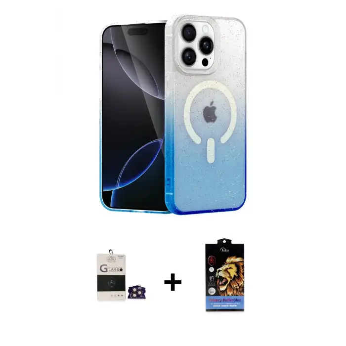 ieg™ iPhone 14 Pro Max Kılıf Eksen Minimal Özel Seri - Siyah Buffer Hayalet Cam Ekran Koruyucu + Bilvis Titan Kamera Lens - GD