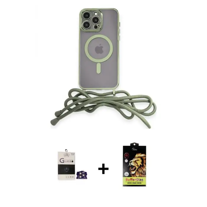 ieg™ iPhone 14 Pro Max Kılıf Eksen Özel Seri - Siyah Buffer Cam Ekran Koruyucu + Bilvis Titan Kamera Lens - GS