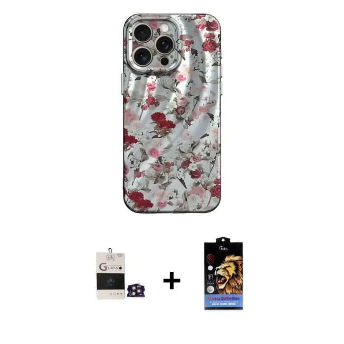 ieg™ iPhone 14 Pro Max Kılıf Nova Doku Prime - Siyah Buffer Hayalet Cam Ekran Koruyucu + Bilvis Titan Kamera Lens - GD