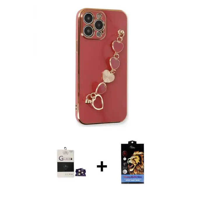 ieg™ iPhone 14 Pro Max Kılıf Nova Işık Prime - Siyah Buffer Hayalet Cam Ekran Koruyucu + Bilvis Titan Kamera Lens - GD