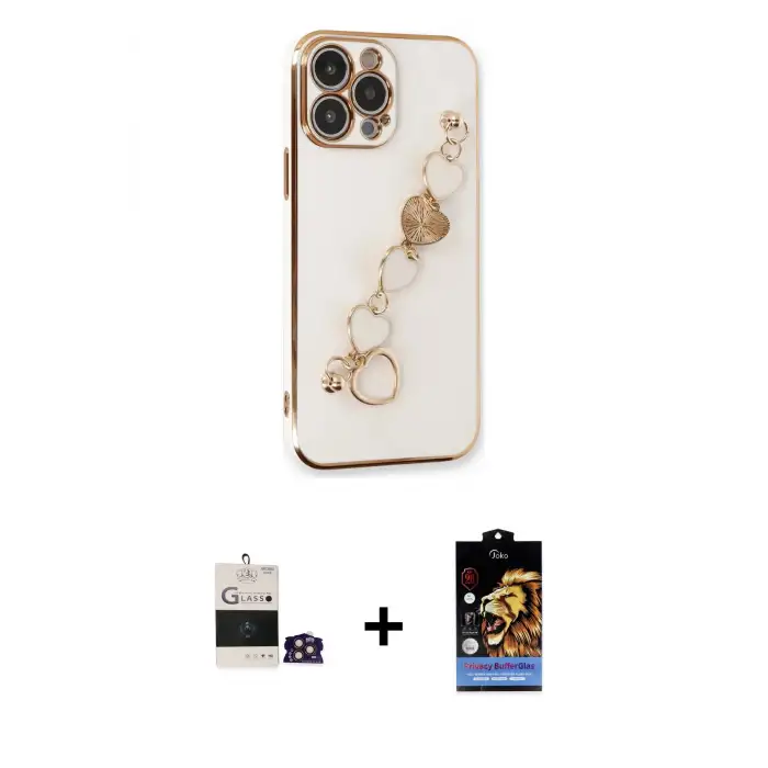 ieg™ iPhone 14 Pro Max Kılıf Nova Işık Prime - Siyah Buffer Hayalet Cam Ekran Koruyucu + Bilvis Titan Kamera Lens - GD