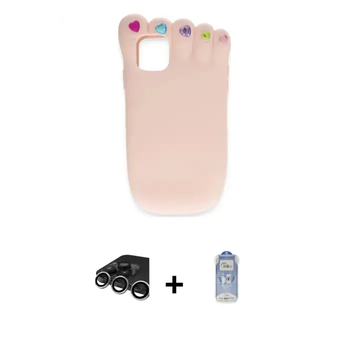 ieg™ iPhone 15 Pro Kılıf Akış Yansıma - Siyah Joko Magic 5D Cam + Raze Metal Kamera Lens - GS