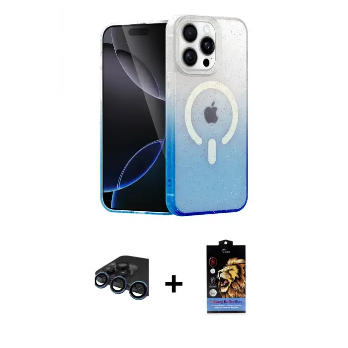 ieg™ iPhone 15 Pro Max Kılıf Eksen Minimal Özel Seri - Siyah Buffer Hayalet Cam Ekran Koruyucu + Raze Metal Kamera Lens - LT
