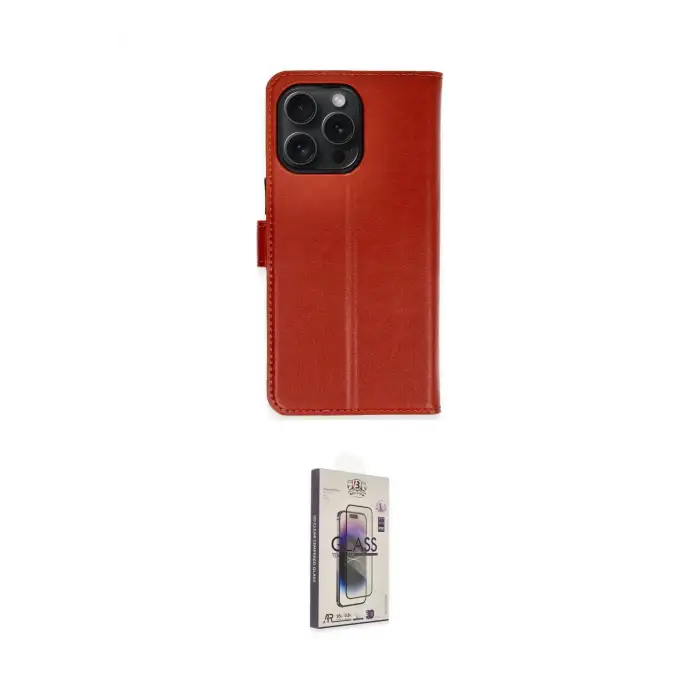 ieg™ iPhone 15 Pro Max Kılıf Siluet Işık Serisi - Siyah Bilvis 3D Cam Ekran Koruyucu