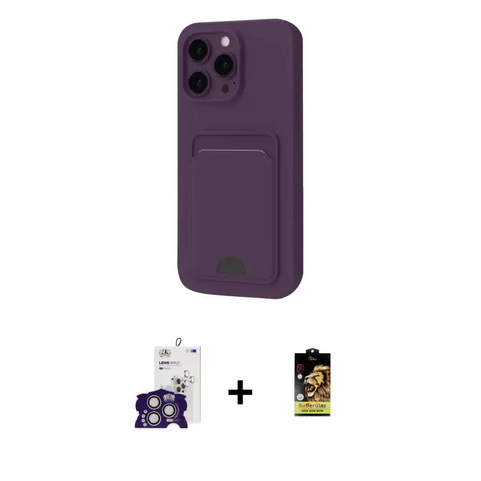 ieg™ iPhone 16 Pro Max Kılıf Vadi Çizgi Prime - Siyah Buffer Cam Ekran Koruyucu + Bilvis Titan Kamera Lens - GS