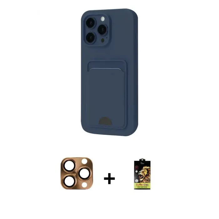ieg™ iPhone 16 Pro Max Kılıf Vadi Çizgi Prime - Siyah Buffer Cam Ekran Koruyucu + Pers Alüminyum Kamera Lens - CLTM