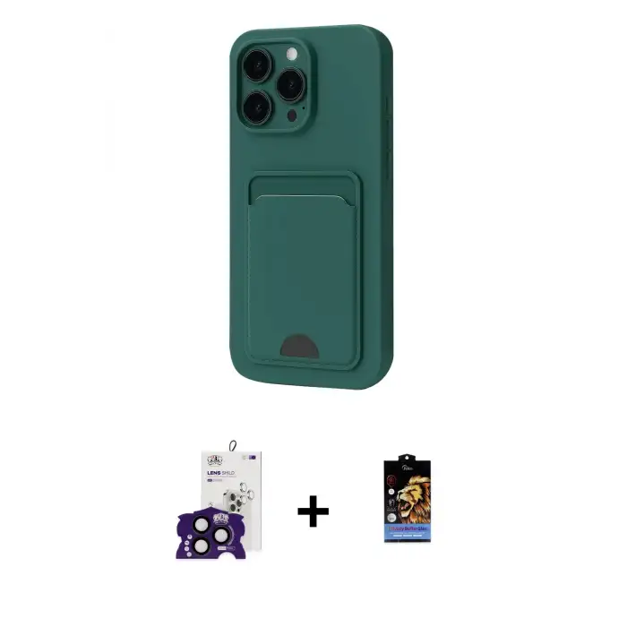 ieg™ iPhone 16 Pro Max Kılıf Vadi Çizgi Prime - Siyah Buffer Hayalet Cam Ekran Koruyucu + Bilvis Titan Kamera Lens - SH