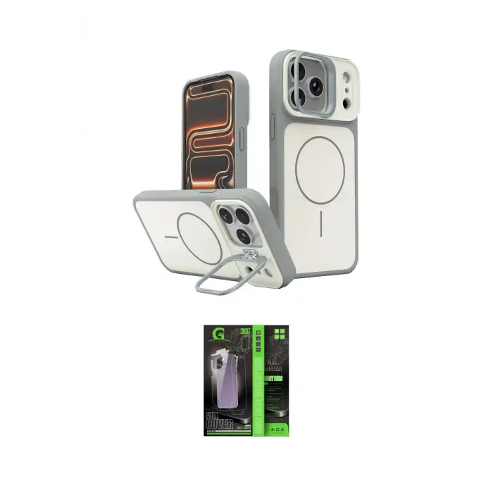ieg™ iPhone 17 Pro Max Kılıf İz Modern Prime - Şeffaf 360 Full Body Arka Koruyucu