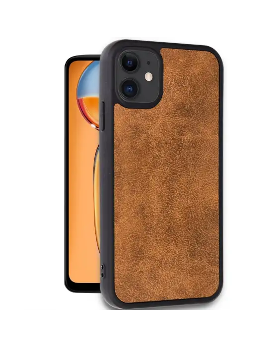 Apple İphone 11 Kılıf Aras Deri Kapak - Taba