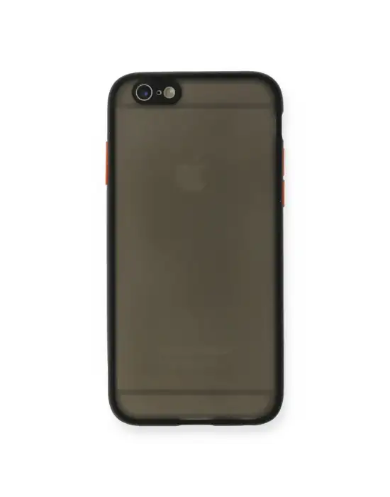 Apple İphone 6 Kılıf Montreal Silikon Kapak - Siyah