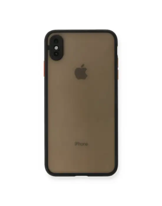 Apple İphone Xs Max Kılıf Montreal Silikon Kapak - Siyah