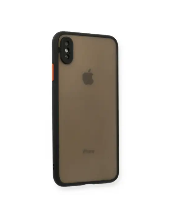 Apple İphone Xs Max Kılıf Montreal Silikon Kapak - Siyah