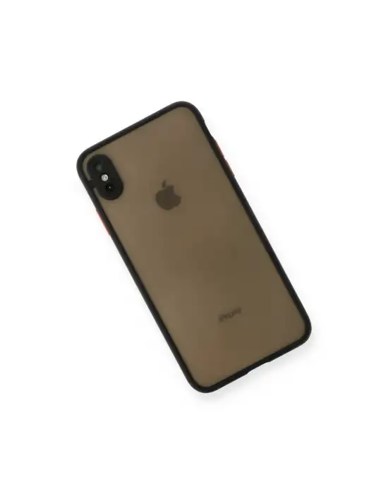 Apple İphone Xs Max Kılıf Montreal Silikon Kapak - Siyah