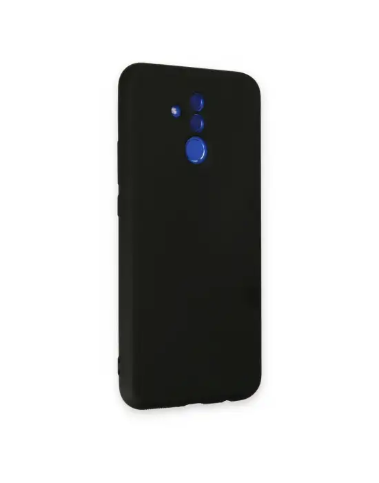 Huawei Mate 20 Lite Kılıf Nano İçi Kadife Silikon - Siyah