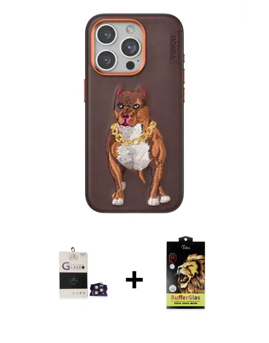 ieg™ iPhone 14 Pro Max Kılıf Nova Form Koleksiyonu - Siyah Buffer Cam Ekran Koruyucu + Bilvis Titan Kamera Lens - GD