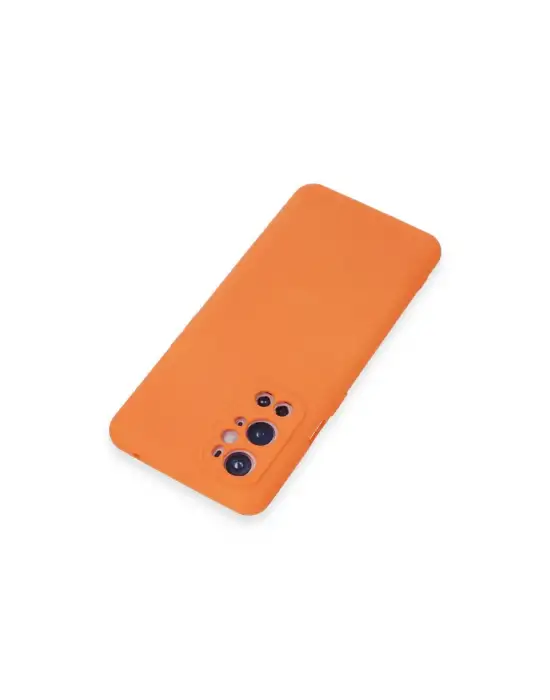 One Plus 9 Pro Kılıf Nano İçi Kadife Silikon - Turuncu