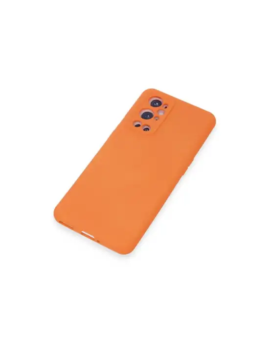 One Plus 9 Pro Kılıf Nano İçi Kadife Silikon - Turuncu