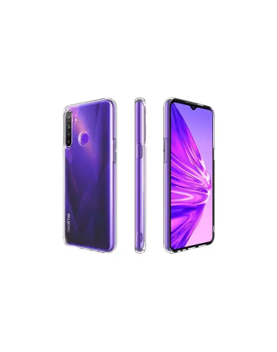 Realme 5i Kılıf Lüx Şeffaf Silikon