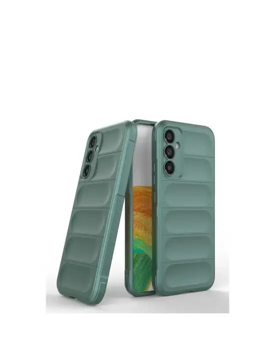 Samsung Galaxy A15 4g Kılıf Optimum Silikon - Koyu Yeşil