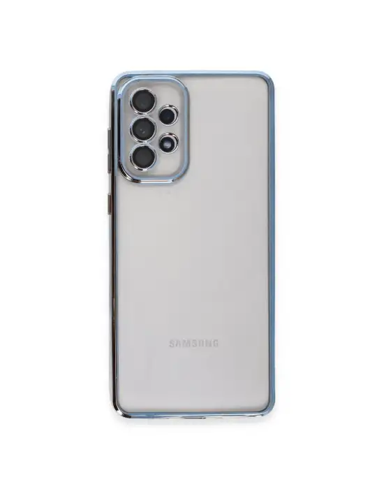 Samsung Galaxy A73 5g Kılıf Razer Lensli Silikon - Açık Mavi