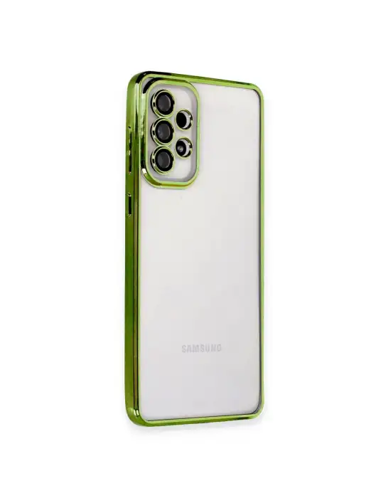 Samsung Galaxy A73 5g Kılıf Razer Lensli Silikon - Yeşil