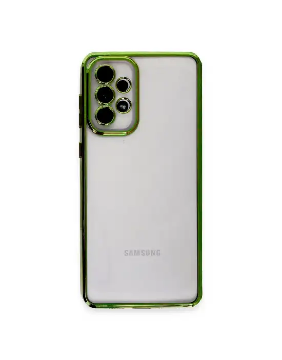 Samsung Galaxy A73 5g Kılıf Razer Lensli Silikon - Yeşil