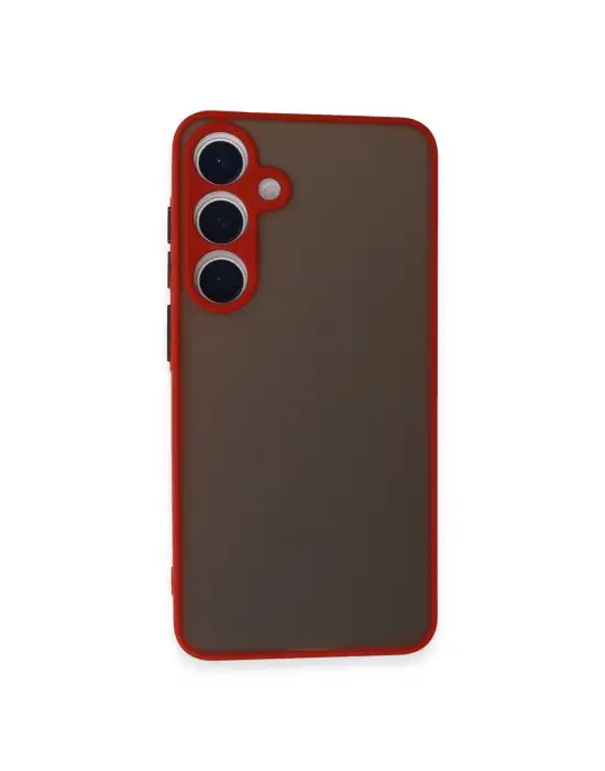 Samsung Galaxy S24 Kılıf Montreal Silikon Kapak - Kırmızı