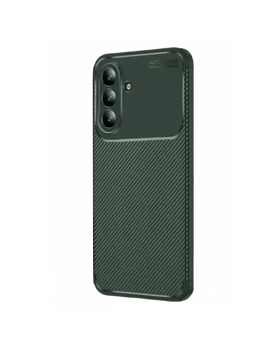 Samsung Galaxy S26 Auto Focus Karbon Kapak - Koyu Yeşil